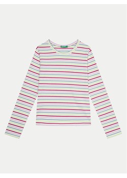 United Colors Of Benetton Bluzka 3XMLC10JJ Kolorowy Slim Fit - id: 0000304279881 - marki United Colors Of Benetton - 181060878 United Colors Of Benetton Bluzka 3XMLC10JJ Kolorowy Slim Fit ze sklepu MODIVO w kategorii Bluzki dziewczęce - zdjęcie 181060878