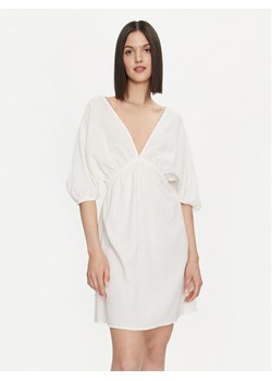 United Colors Of Benetton Sukienka letnia 4XEA5V01N Écru Regular Fit ze sklepu MODIVO w kategorii Sukienki - zdjęcie 181060948