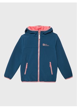 Jack Wolfskin Kurtka softshell Fourwinds 1608011 S Granatowy Regular Fit ze sklepu MODIVO w kategorii Kurtki chłopięce - zdjęcie 181060995
