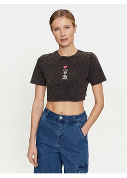 Vans T-Shirt Heartbreaker Crew Crop Ii VN000GJZ Czarny Regular Fit ze sklepu MODIVO w kategorii Bluzki damskie - zdjęcie 181061179