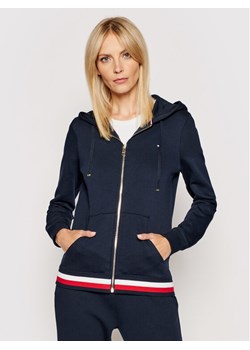 Tommy Hilfiger Bluza Heritage WW0WW24971 Granatowy Regular Fit ze sklepu MODIVO w kategorii Bluzy damskie - zdjęcie 181061288