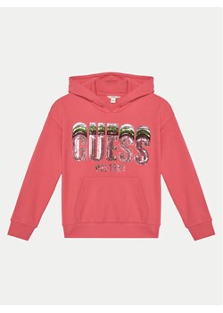Guess Bluza J5RQ00 KAD74 Różowy Regular Fit - id: 0000304573422 - marki Guess - 181061315 Guess Bluza J5RQ00 KAD74 Różowy Regular Fit ze sklepu MODIVO w kategorii Bluzy chłopięce - zdjęcie 181061315