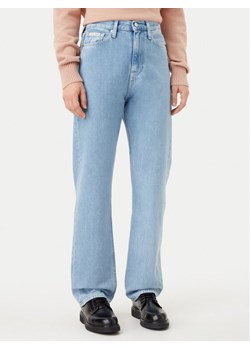 Calvin Klein Jeans Jeansy J20J224997 Niebieski Straight Fit ze sklepu MODIVO w kategorii Jeansy damskie - zdjęcie 181061578