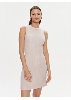 Guess Sukienka codzienna Allie W4RK20 Z2YN2 Beżowy Bodycon Fit ze sklepu MODIVO w kategorii Sukienki - zdjęcie 181061637