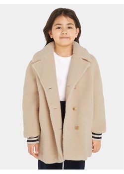 Tommy Hilfiger Kożuch KG0KG07544 Beżowy Regular Fit ze sklepu MODIVO w kategorii Płaszcze dziewczęce - zdjęcie 181061688