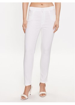 Marella Spodnie materiałowe Peseta 2331310635 Biały Slim Fit ze sklepu MODIVO w kategorii Spodnie damskie - zdjęcie 181061766