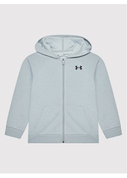 Under Armour Bluza Ua Rival Cotton Full Zip 1357613 Szary Loose Fit ze sklepu MODIVO w kategorii Bluzy chłopięce - zdjęcie 181062328