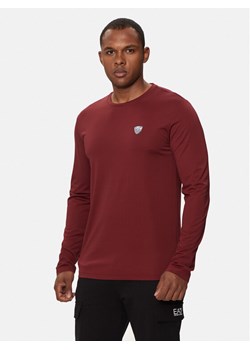 EA7 Emporio Armani Longsleeve 8NPT17 PJRGZ 1496 Czerwony Regular Fit ze sklepu MODIVO w kategorii T-shirty męskie - zdjęcie 181062408