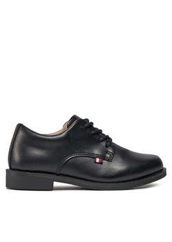 Tommy Hilfiger Półbuty Low Cut Lace Up Shoe T3B4-33174-1355 Czarny ze sklepu MODIVO w kategorii Buty komunijne - zdjęcie 181062537