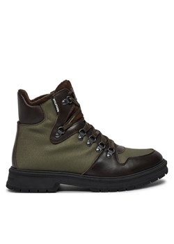 Tommy Hilfiger Trzewiki Hilfiger Warm Cordura Mix Boot FM0FM05180 Zielony ze sklepu MODIVO w kategorii Buty zimowe męskie - zdjęcie 181062575