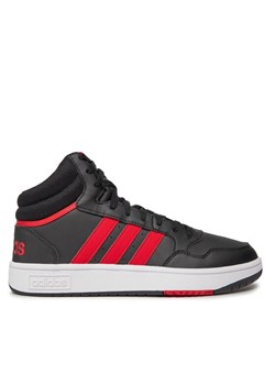 adidas Sneakersy Hoops 3.0 Mid ID9835 Czarny ze sklepu MODIVO w kategorii Buty sportowe męskie - zdjęcie 181062927