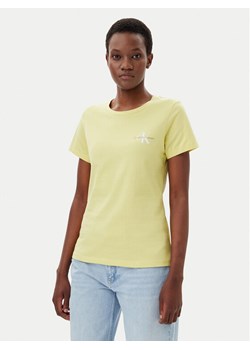 Calvin Klein Jeans Komplet 2 t-shirtów J20J219734 Żółty Slim Fit ze sklepu MODIVO w kategorii Bluzki damskie - zdjęcie 181062977