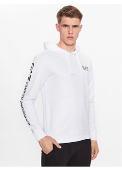 EA7 Emporio Armani Bluza 8NPM18 PJ05Z 1101 Biały Regular Fit ze sklepu MODIVO w kategorii Bluzy męskie - zdjęcie 181063395
