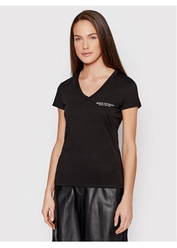 Armani Exchange T-Shirt 8NYT81 YJG3Z 1200 Czarny Regular Fit ze sklepu MODIVO w kategorii Bluzki damskie - zdjęcie 181063465