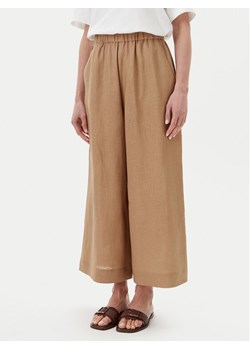 Max Mara Spodnie materiałowe Minnie 2516131018 Beżowy Relaxed Fit - id: 0000304883675 - marki Max Mara - 181063606 Max Mara Spodnie materiałowe Minnie 2516131018 Beżowy Relaxed Fit ze sklepu MODIVO w kategorii Spodnie damskie - zdjęcie 181063606