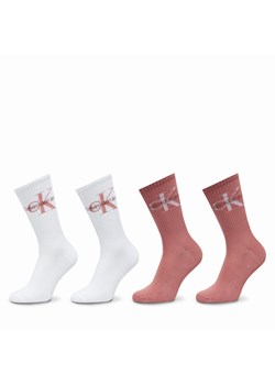 Calvin Klein Zestaw 4 par wysokich skarpet damskich 701229462 Kolorowy ze sklepu MODIVO w kategorii Skarpetki damskie - zdjęcie 181063979