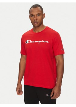 Champion T-Shirt 220256 Czerwony Regular Fit ze sklepu MODIVO w kategorii T-shirty męskie - zdjęcie 181063987
