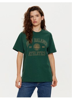 New Balance T-Shirt WT43548 Zielony Oversize ze sklepu MODIVO w kategorii Bluzki damskie - zdjęcie 181064017
