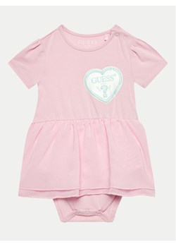 Guess Body dziecięce S4GG09 K6YW0 Różowy Regular Fit ze sklepu MODIVO w kategorii Body niemowlęce - zdjęcie 181064036