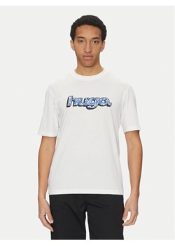 HUGO T-Shirt Nugibol 50542932 Biały Regular Fit ze sklepu MODIVO w kategorii T-shirty męskie - zdjęcie 181064066