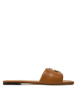 Tory Burch Klapki Eleanor Slide 157966 Brązowy ze sklepu MODIVO w kategorii Klapki damskie - zdjęcie 181064086