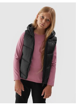 4F Kamizelka 4FJAW23TVJAF045 Czarny Regular Fit ze sklepu MODIVO w kategorii Kamizelki dziewczęce - zdjęcie 181064097