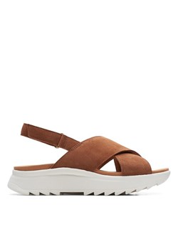 Clarks Sandały DashLite Wish 26171950 Brązowy ze sklepu MODIVO w kategorii Sandały damskie - zdjęcie 181064276