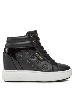 Guess Sneakersy Roxana FL8ROX LEA12 Czarny ze sklepu MODIVO w kategorii Buty sportowe damskie - zdjęcie 181064398