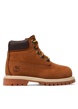 Timberland Trapery 6 In Premium Wp Boot TB0148492141 Brązowy ze sklepu MODIVO w kategorii Buty zimowe dziecięce - zdjęcie 181064408