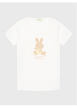 United Colors Of Benetton T-Shirt 3I9WA1003 Biały Regular Fit ze sklepu MODIVO w kategorii Koszulki niemowlęce - zdjęcie 181064536