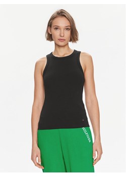 Tommy Hilfiger Top WW0WW38635 Czarny Slim Fit ze sklepu MODIVO w kategorii Bluzki damskie - zdjęcie 181064546