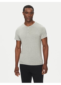 Calvin Klein Underwear T-Shirt Henley LV00NM2803 Szary Regular Fit ze sklepu MODIVO w kategorii T-shirty męskie - zdjęcie 181064935