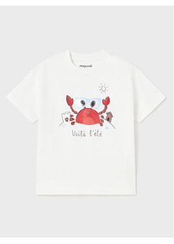 Mayoral T-Shirt 1026 Biały Regular Fit ze sklepu MODIVO w kategorii Koszulki niemowlęce - zdjęcie 181065046
