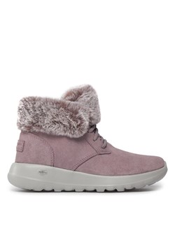 Skechers Botki On-The-Go Joy Plush Dreams 144042/LAV Fioletowy ze sklepu MODIVO w kategorii Workery damskie - zdjęcie 181065179