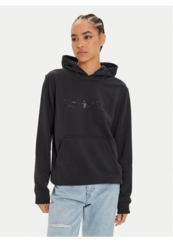 Calvin Klein Performance Bluza 00GMF4W302 Czarny Regular Fit ze sklepu MODIVO w kategorii Bluzy damskie - zdjęcie 181065196