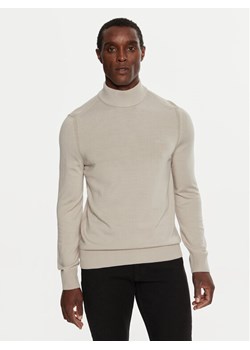 Boss Golf Avac_M 50501761 Beżowy Slim Fit ze sklepu MODIVO w kategorii Swetry męskie - zdjęcie 181065298