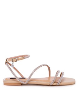 Nine West Sandały WFA2766-1 Beżowy ze sklepu MODIVO w kategorii Sandały damskie - zdjęcie 181065615