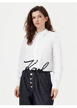 KARL LAGERFELD Koszula A1W11002 Biały Regular Fit ze sklepu MODIVO w kategorii Koszule damskie - zdjęcie 181065865