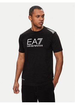 EA7 Emporio Armani T-Shirt 3DPT29 PJULZ 1200 Czarny Regular Fit ze sklepu MODIVO w kategorii T-shirty męskie - zdjęcie 181065946