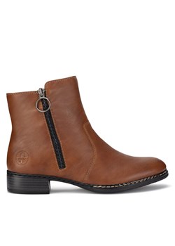 Rieker Botki 73450-22 Brązowy ze sklepu MODIVO w kategorii Botki - zdjęcie 181065955