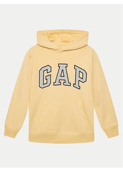 Gap Bluza 885742 Żółty Regular Fit ze sklepu MODIVO w kategorii Bluzy chłopięce - zdjęcie 181066158