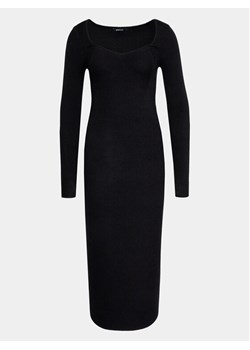 Gina Tricot Sukienka dzianinowa 20522 Czarny Slim Fit ze sklepu MODIVO w kategorii Sukienki - zdjęcie 181066229