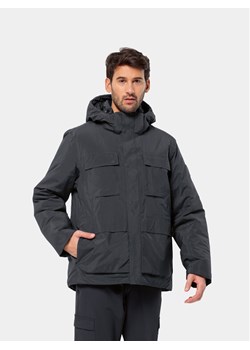 Jack Wolfskin Kurtka zimowa Textor Utility Jkt 1116101 Czarny Regular Fit ze sklepu MODIVO w kategorii Kurtki męskie - zdjęcie 181066249