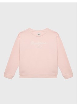 Pepe Jeans Bluza Rose PG581246 Różowy Regular Fit ze sklepu MODIVO w kategorii Bluzy dziewczęce - zdjęcie 181066258