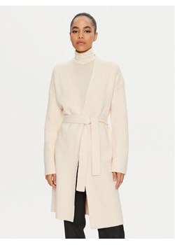 Calvin Klein Kardigan K20K208005 Beżowy Regular Fit ze sklepu MODIVO w kategorii Swetry damskie - zdjęcie 181066266