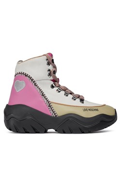 LOVE MOSCHINO Sneakersy JA15744G0HIP312A Kolorowy ze sklepu MODIVO w kategorii Workery damskie - zdjęcie 181066295