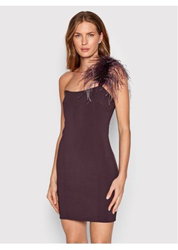 Patrizia Pepe Sukienka koktajlowa 8A0983/A102-M424 Fioletowy Slim Fit ze sklepu MODIVO w kategorii Sukienki - zdjęcie 181066308