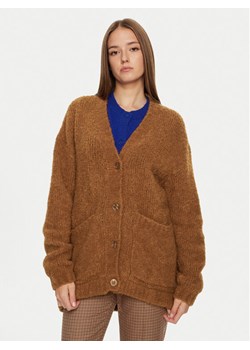 American Vintage Kardigan Zolly ZOL19CH24 Brązowy Loose Fit ze sklepu MODIVO w kategorii Swetry damskie - zdjęcie 181066366