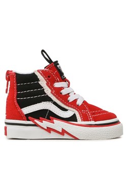 Vans Tenisówki Sk8-Hi Zip Bolt VN000BVKREB1 Czerwony ze sklepu MODIVO w kategorii Trampki dziecięce - zdjęcie 181066506