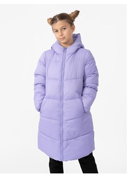 4F Kurtka zimowa 4FJAW23TDJAF268 Fioletowy Regular Fit ze sklepu MODIVO w kategorii Kurtki dziewczęce - zdjęcie 181066548